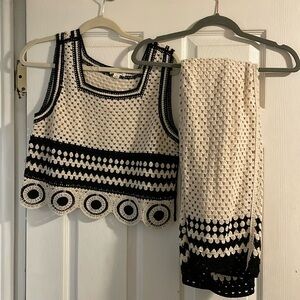 Crochet Top & Pant Set